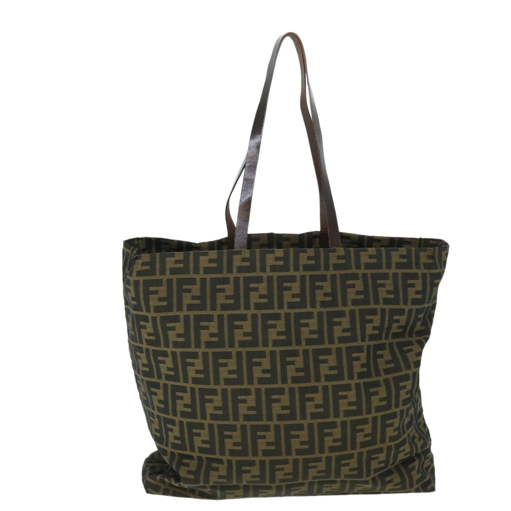 FENDI Zucca Canvas Tote Bag Brown 54796