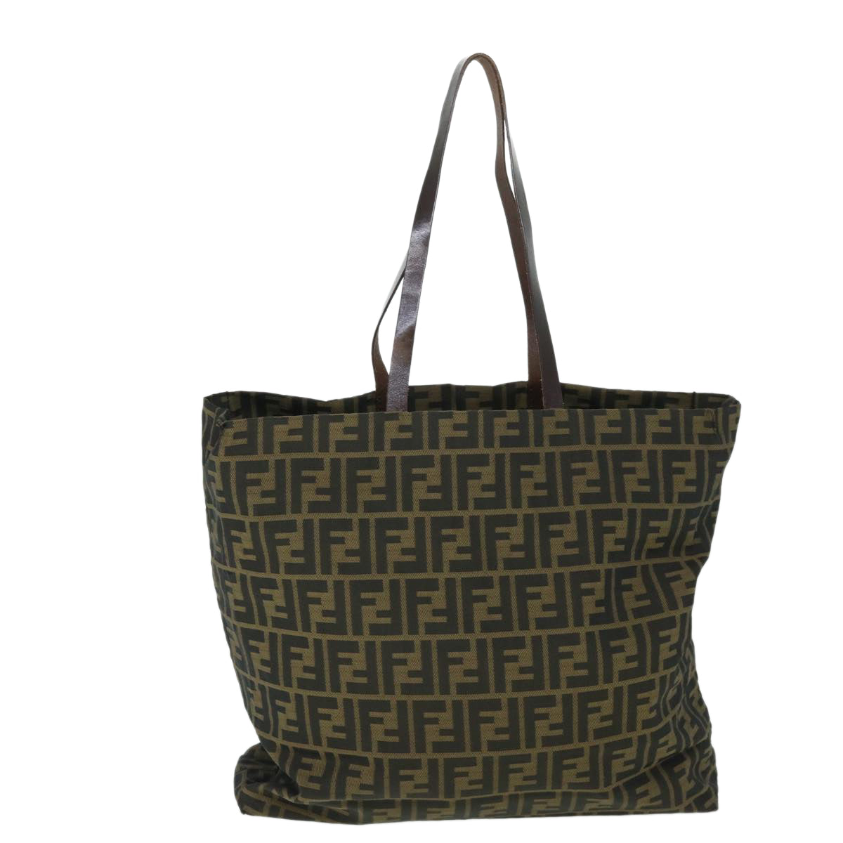 FENDI Zucca Canvas Tote Bag Brown 54796