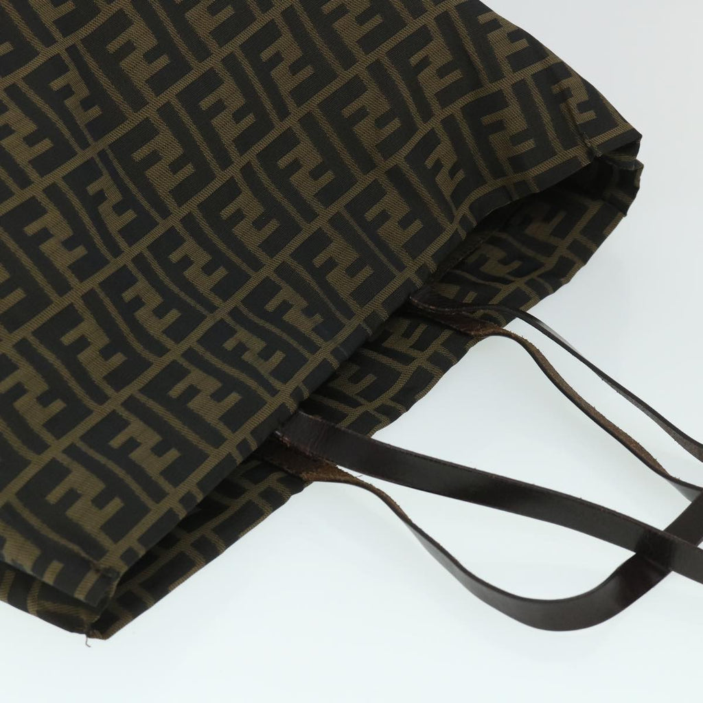 FENDI Zucca Canvas Tote Bag Brown 54796