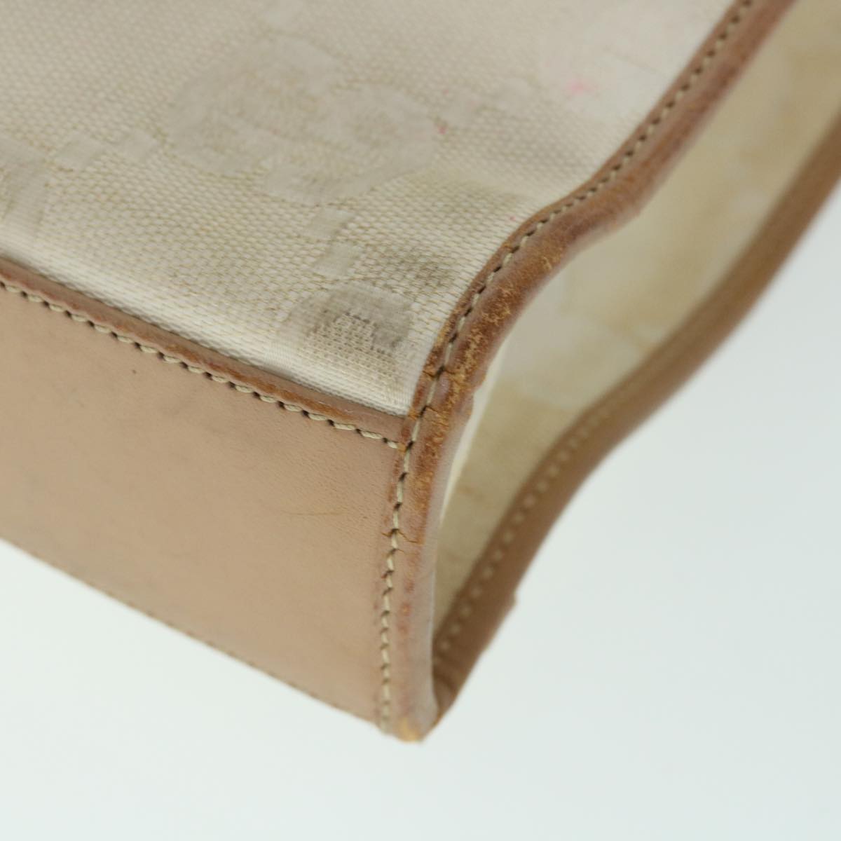 GUCCI GG Canvas Jackie Hand Bag Beige Brown 54800