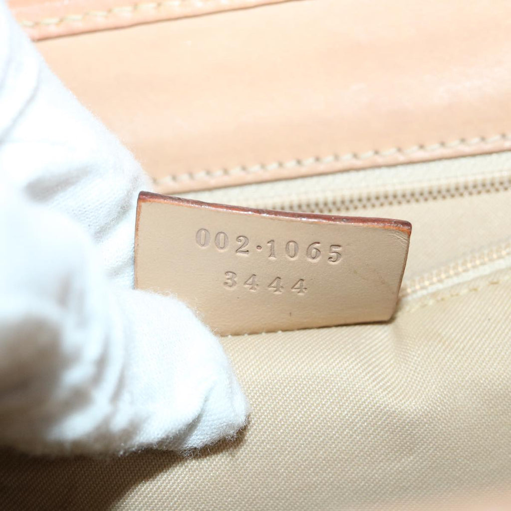 GUCCI GG Canvas Jackie Hand Bag Beige Brown 54800