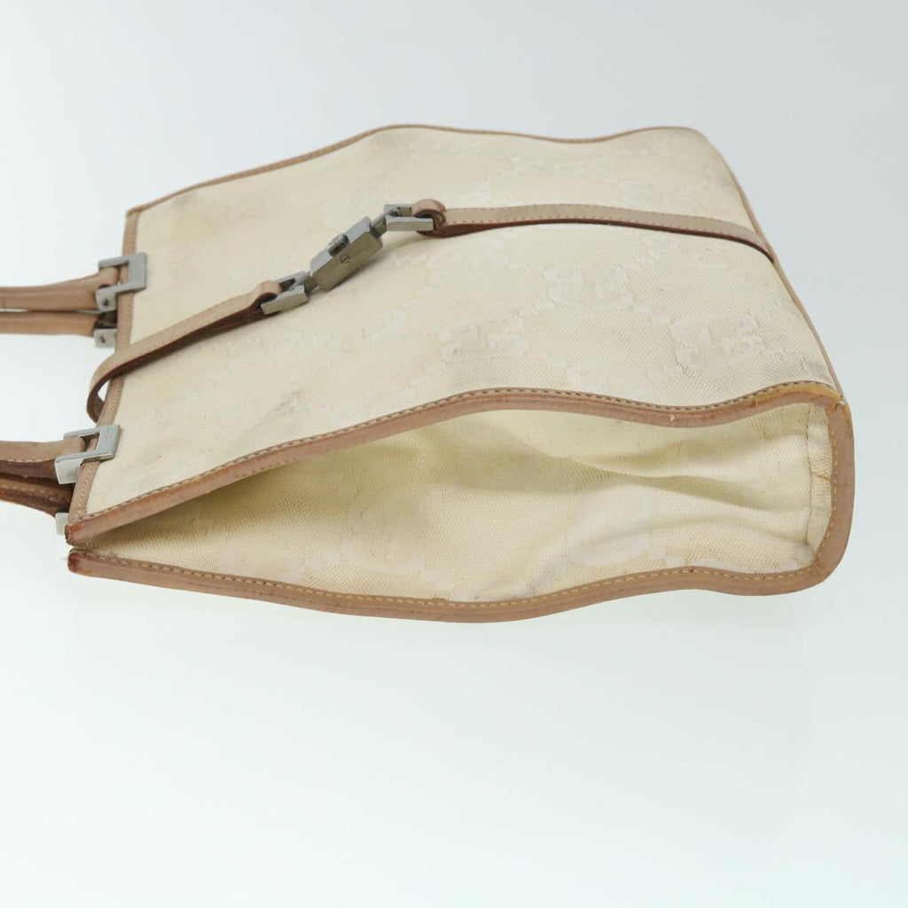 GUCCI GG Canvas Jackie Hand Bag Beige Brown 54800