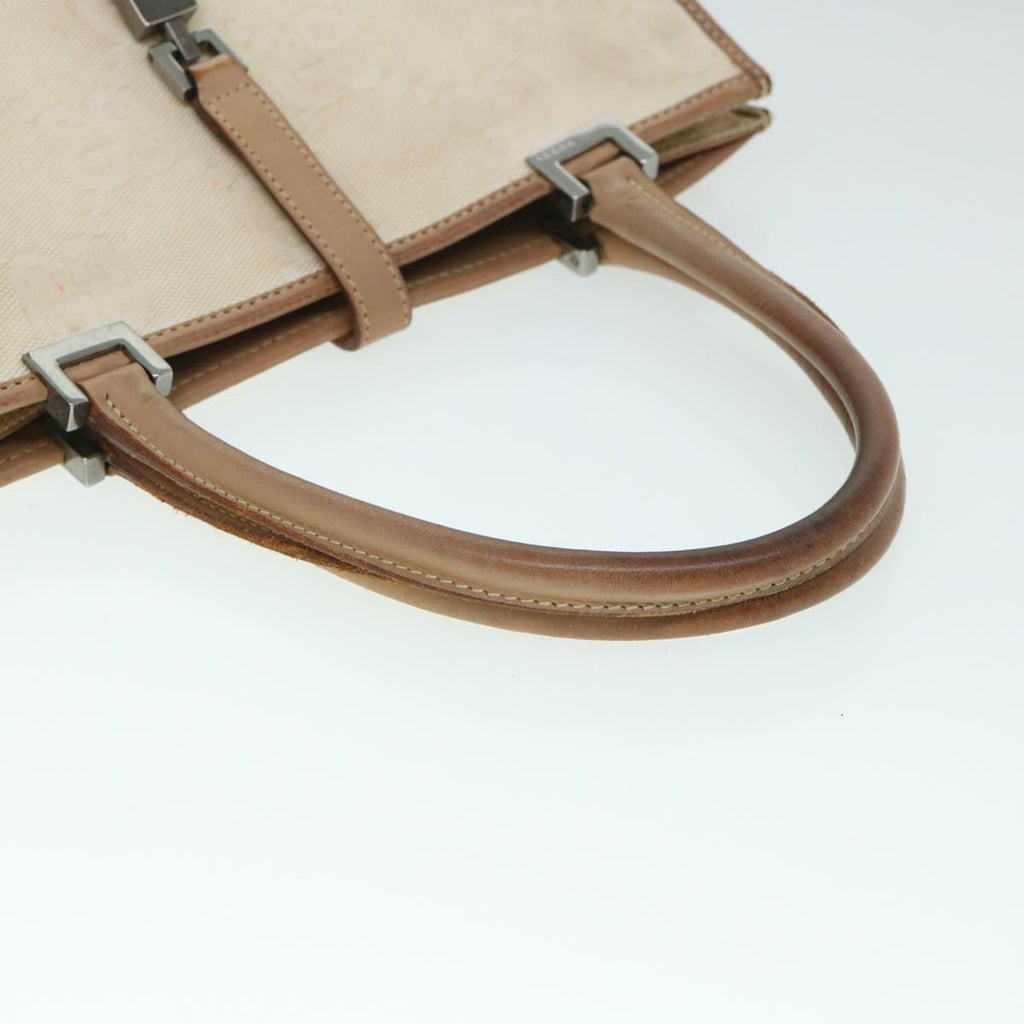 GUCCI GG Canvas Jackie Hand Bag Beige Brown 54800