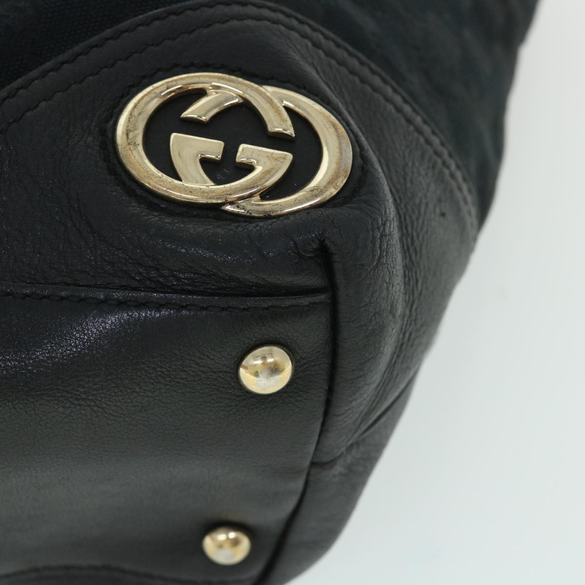 GUCCI GG Canvas Tote Bag Black 169945 54808