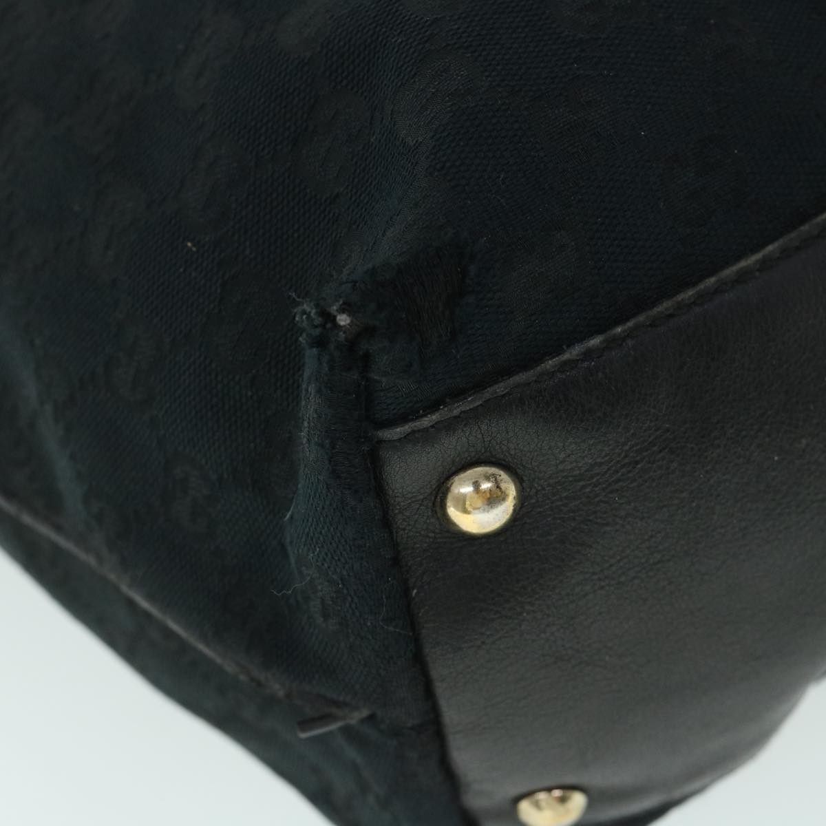 GUCCI GG Canvas Tote Bag Black 169945 54808