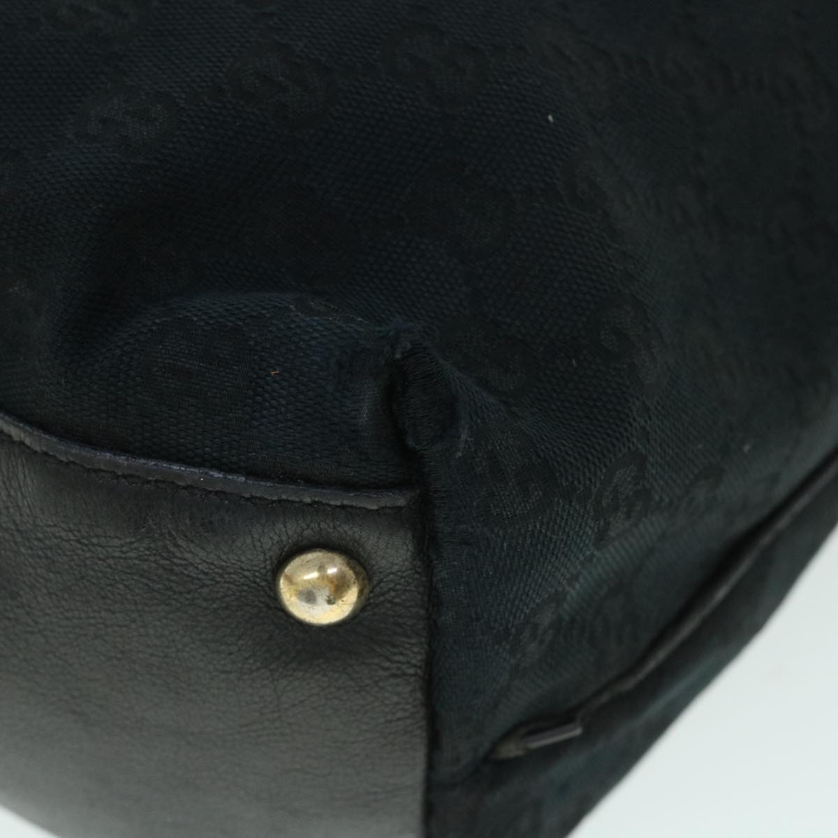GUCCI GG Canvas Tote Bag Black 169945 54808