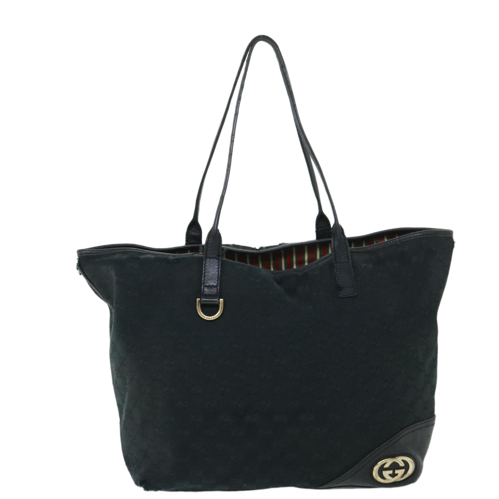 GUCCI GG Canvas Tote Bag Black 169945 54808
