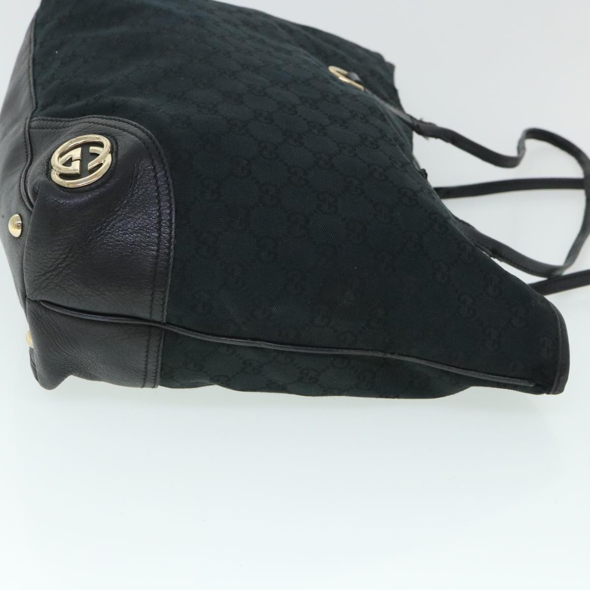 GUCCI GG Canvas Tote Bag Black 169945 54808