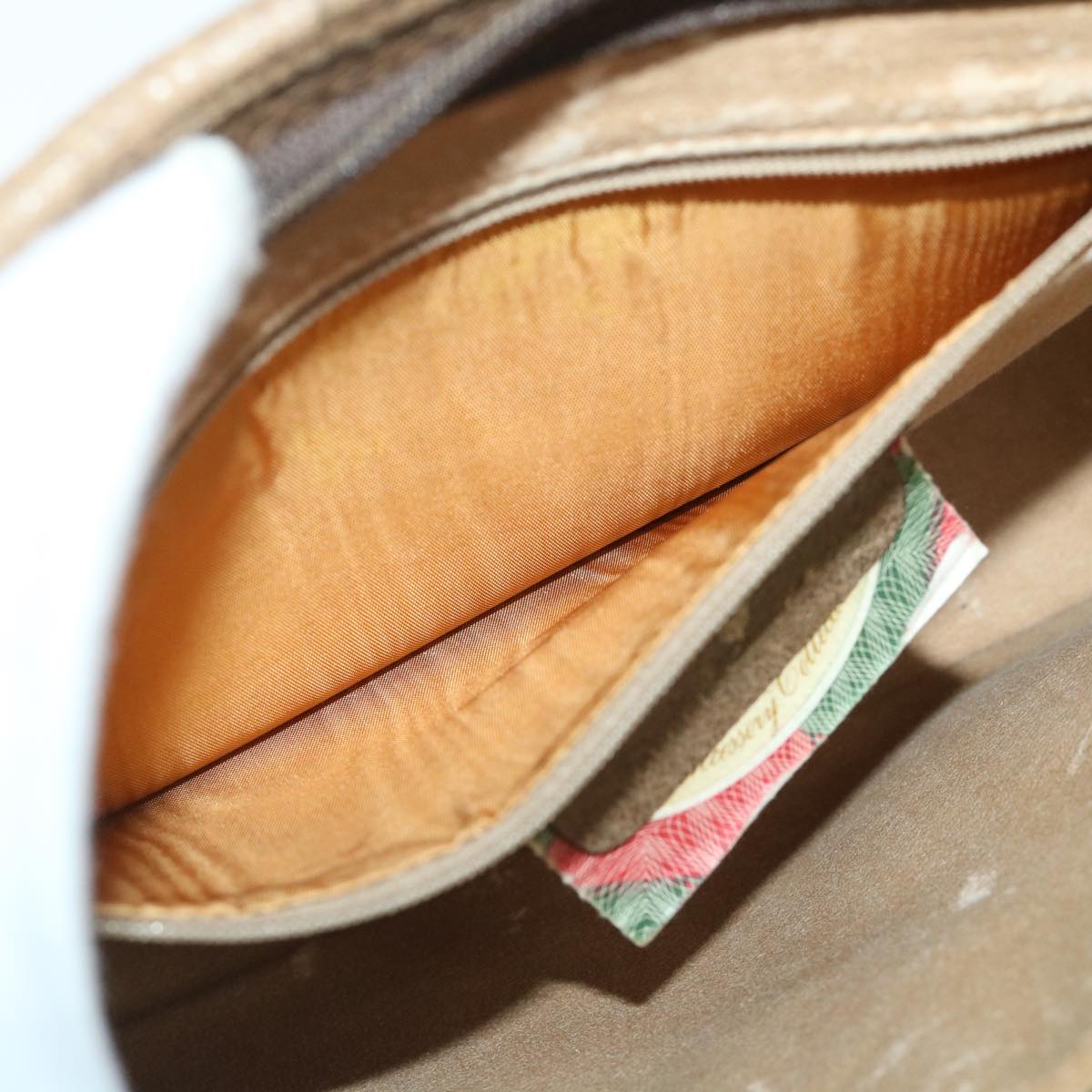GUCCI GG Canvas Clutch Bag PVC Leather Beige 54833