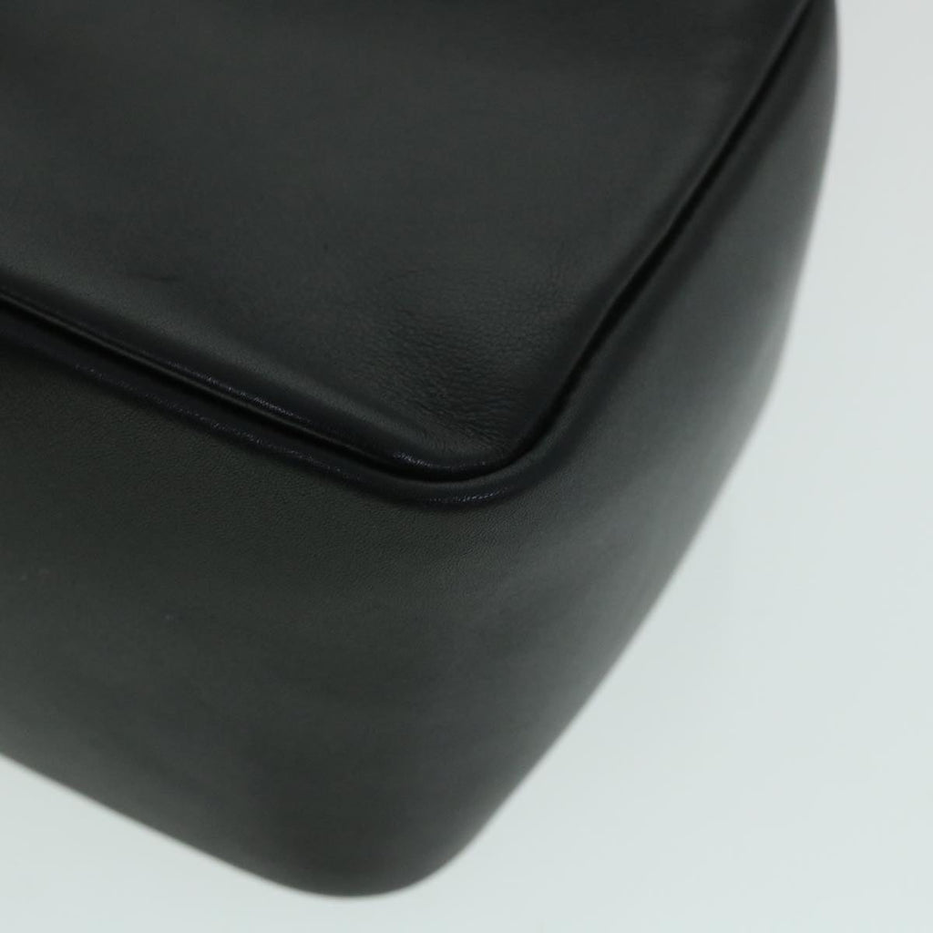GUCCI Bamboo Hand Bag Leather Black 54902