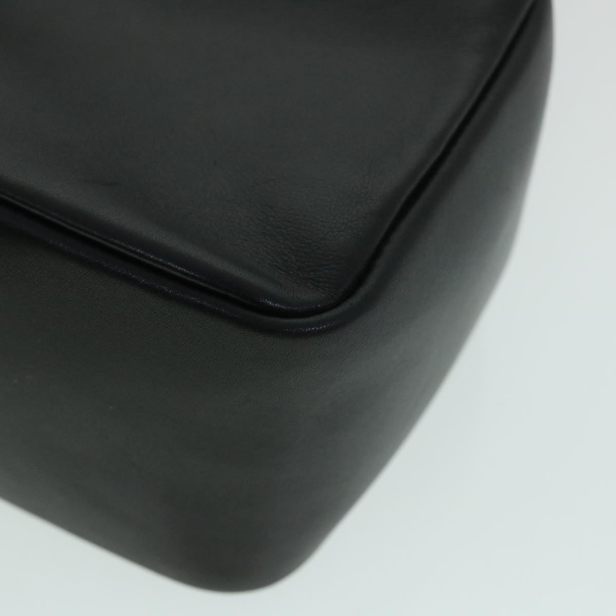 GUCCI Bamboo Hand Bag Leather Black 54902