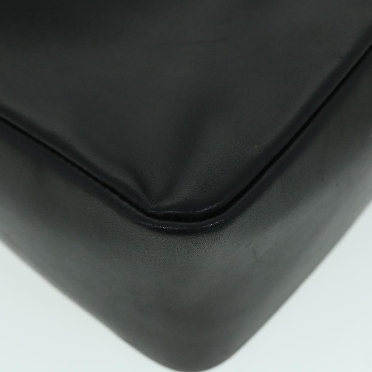 GUCCI Bamboo Hand Bag Leather Black 54902