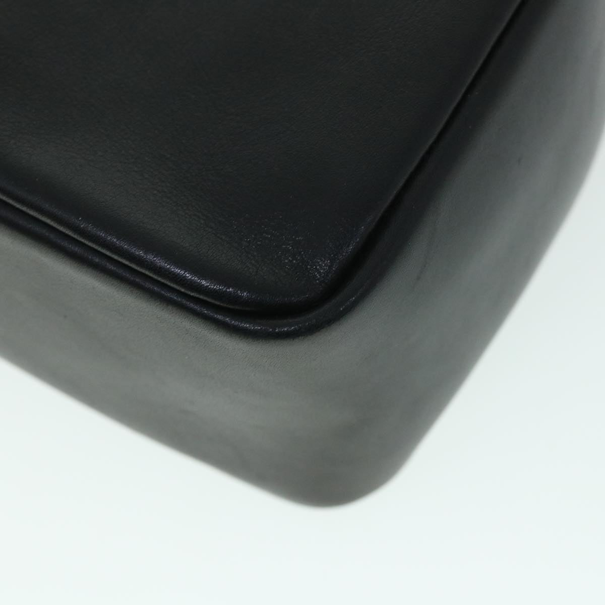 GUCCI Bamboo Hand Bag Leather Black 54902