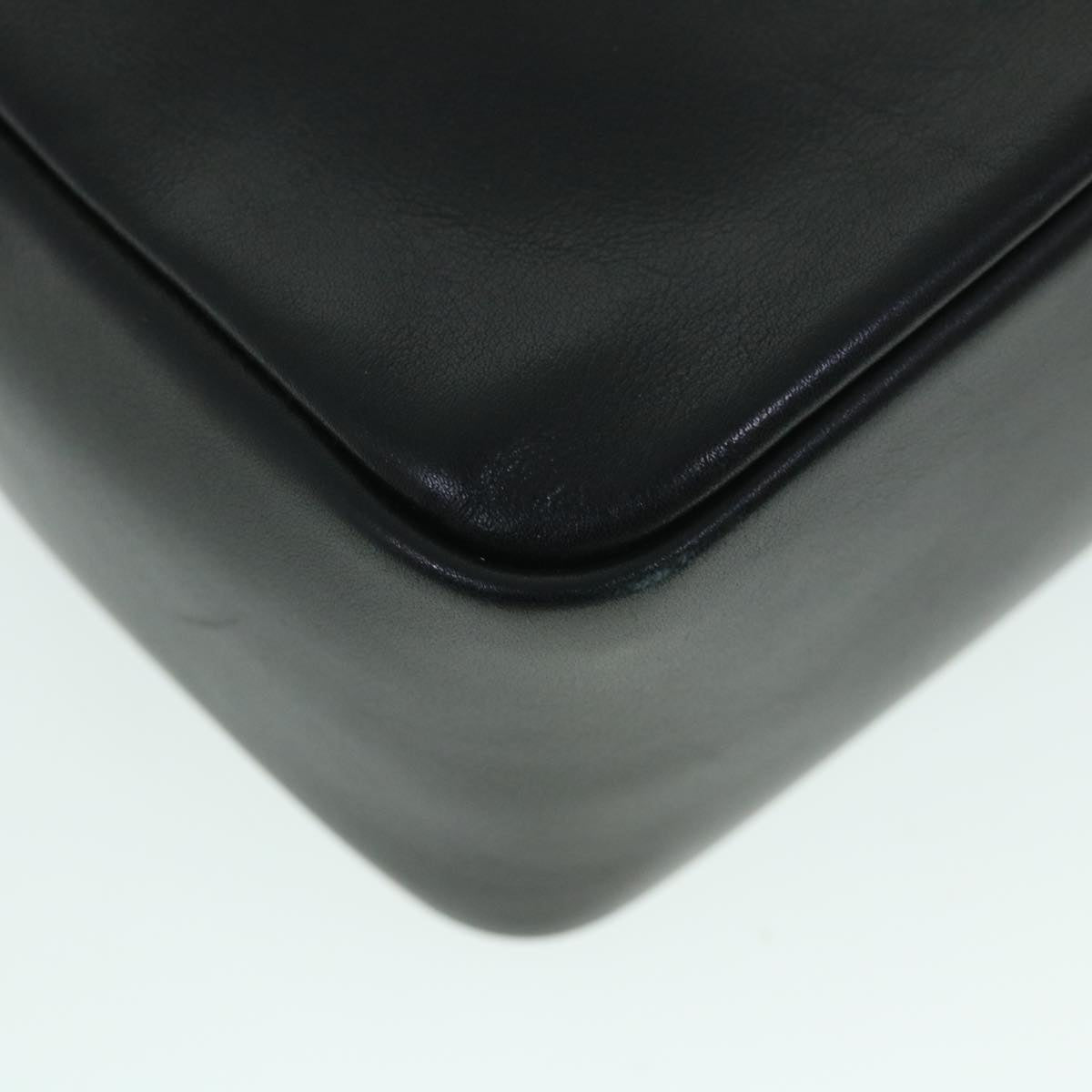 GUCCI Bamboo Hand Bag Leather Black 54902