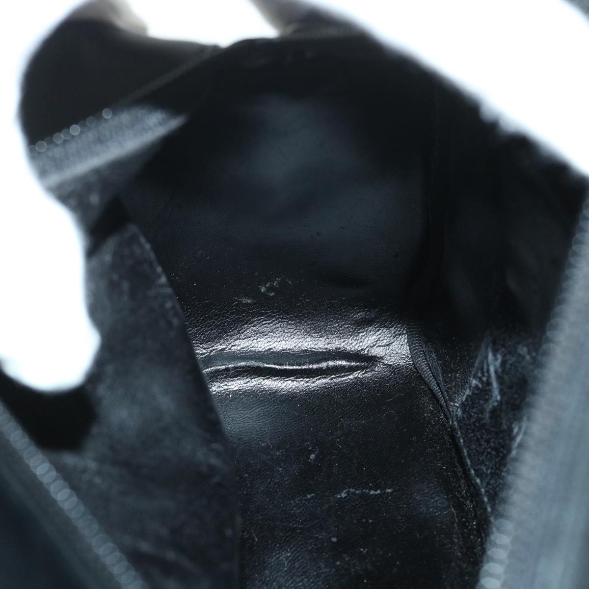 GUCCI Bamboo Hand Bag Leather Black 54902