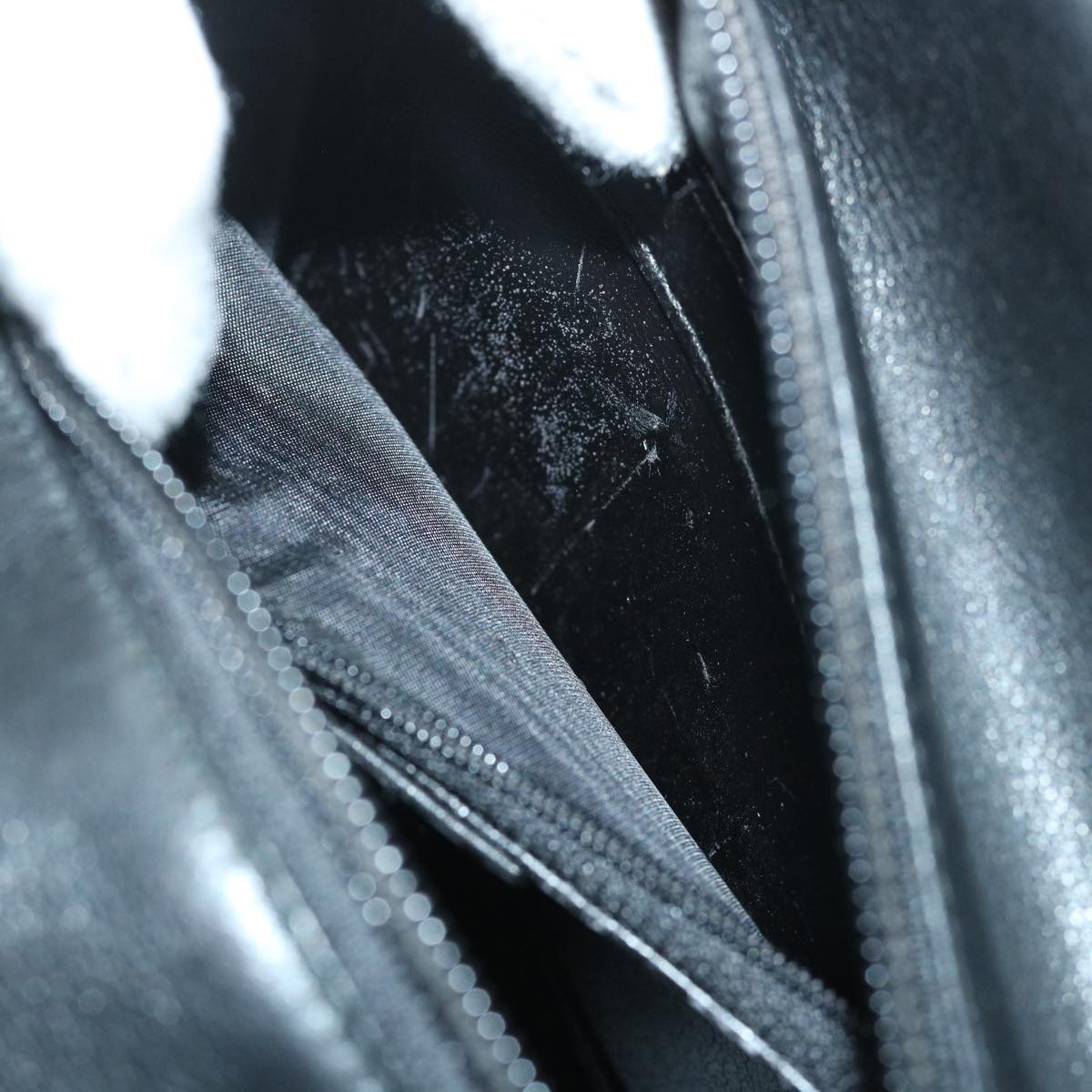 GUCCI Bamboo Hand Bag Leather Black 54902