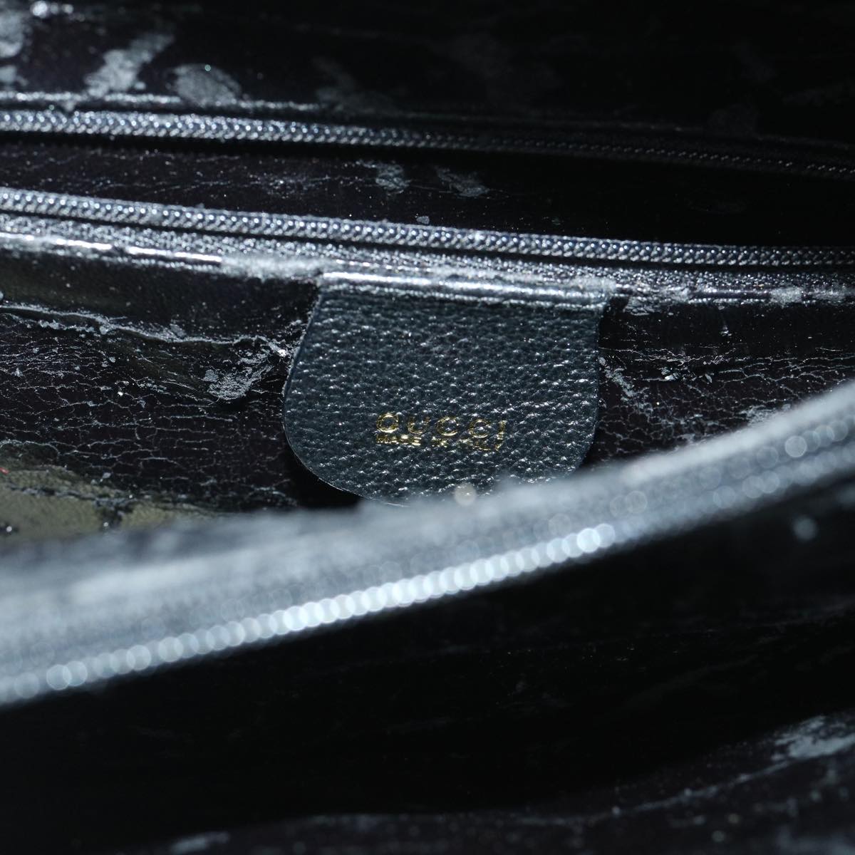 GUCCI Bamboo Hand Bag Suede Leather Black 002 2865 0260 54914