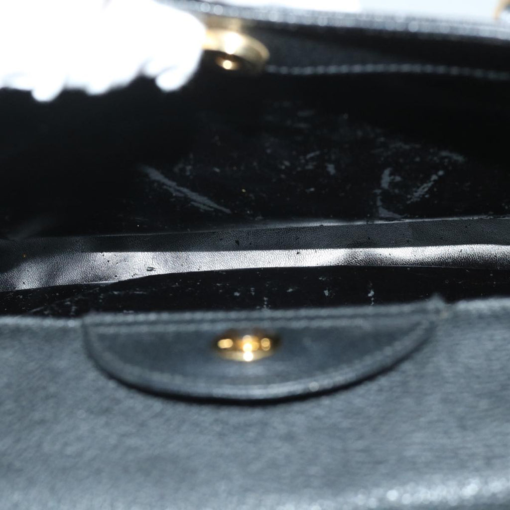 GUCCI Bamboo Hand Bag Suede Leather Black 002 2865 0260 54914