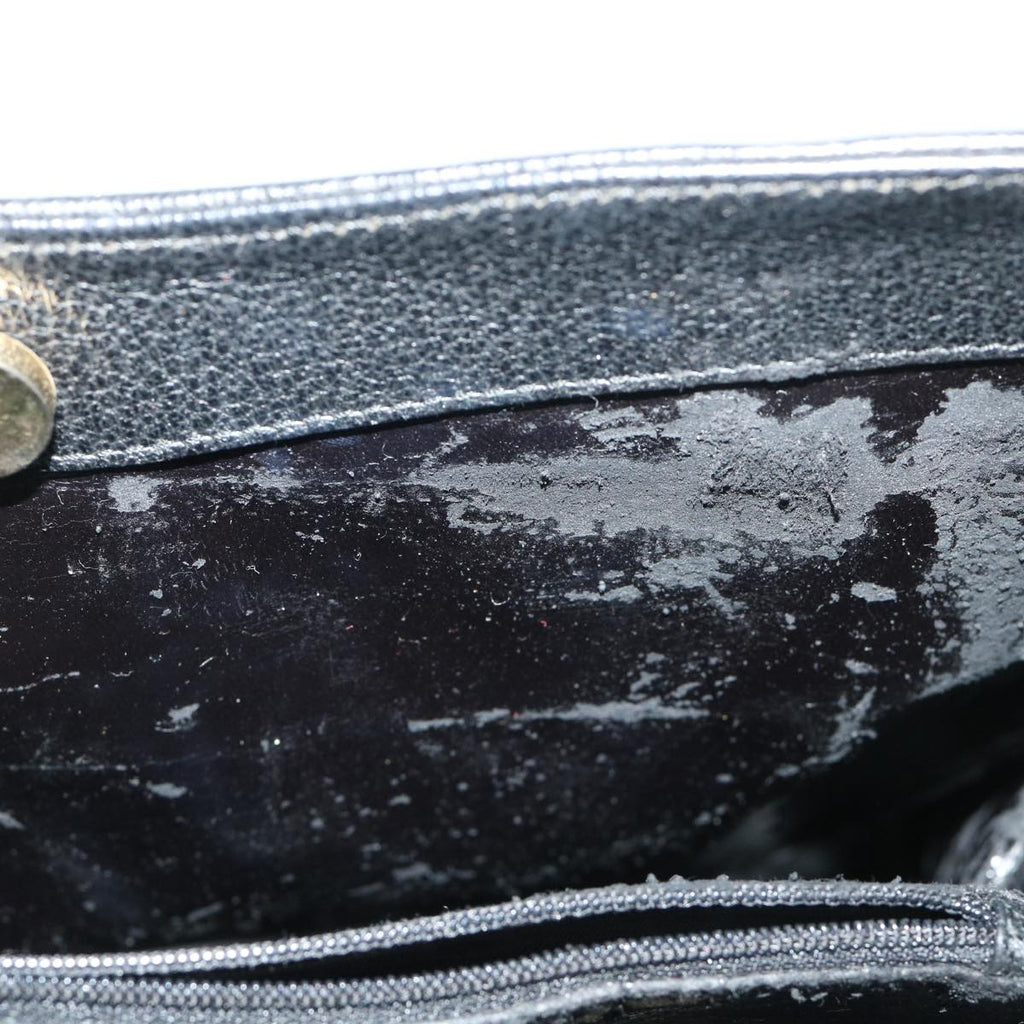 GUCCI Bamboo Hand Bag Suede Leather Black 002 2865 0260 54914