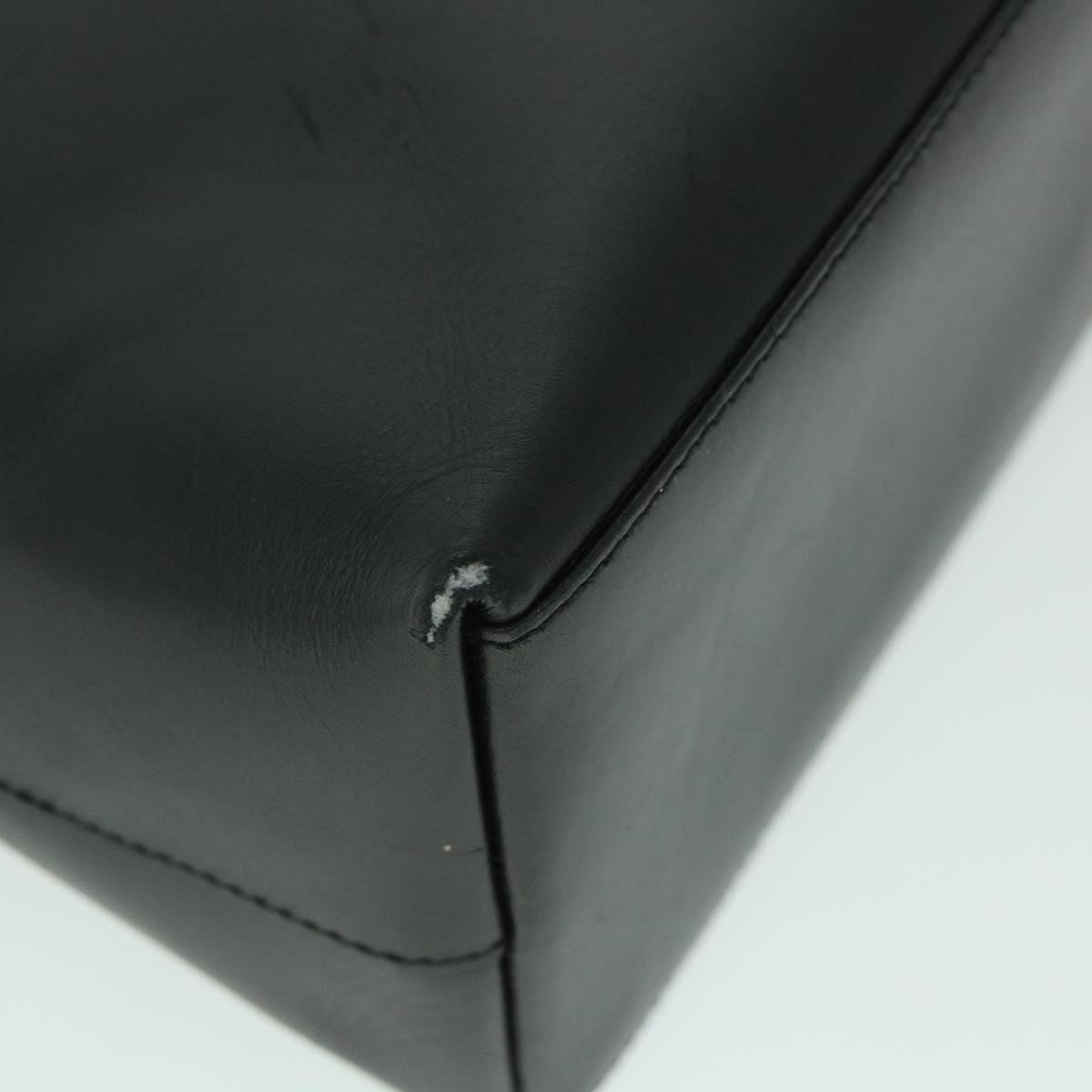 GUCCI Bamboo Shoulder Bag Leather Black 54916