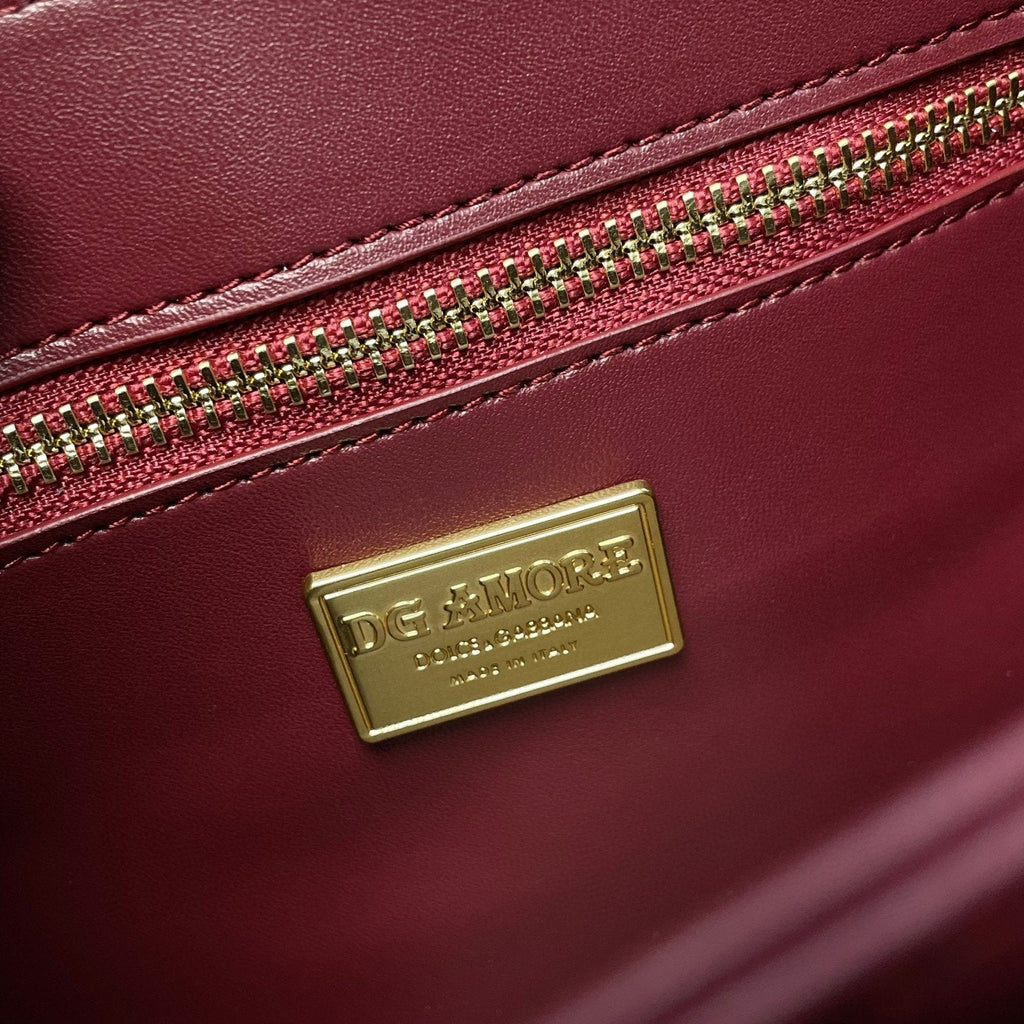GLAMI GLAMI Girls Bag In Quilted Nappa Burgundy For Women 10.6in/27cm GLAMI