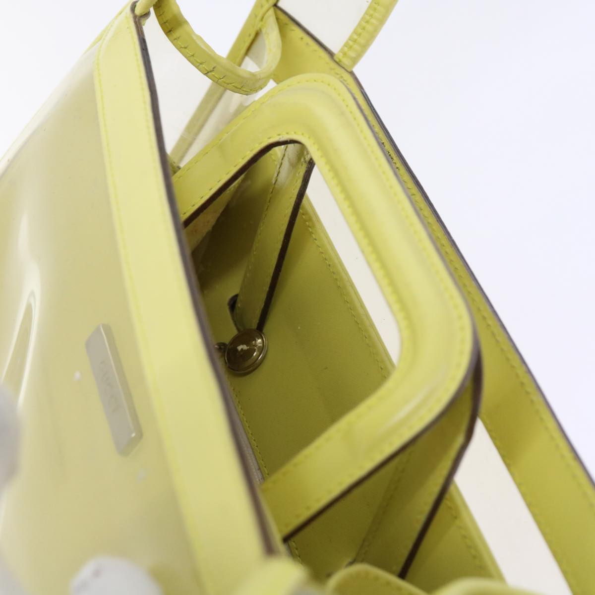 GUCCI Shoulder Bag Vinyl Yellow 001.2058.1773.5 54968