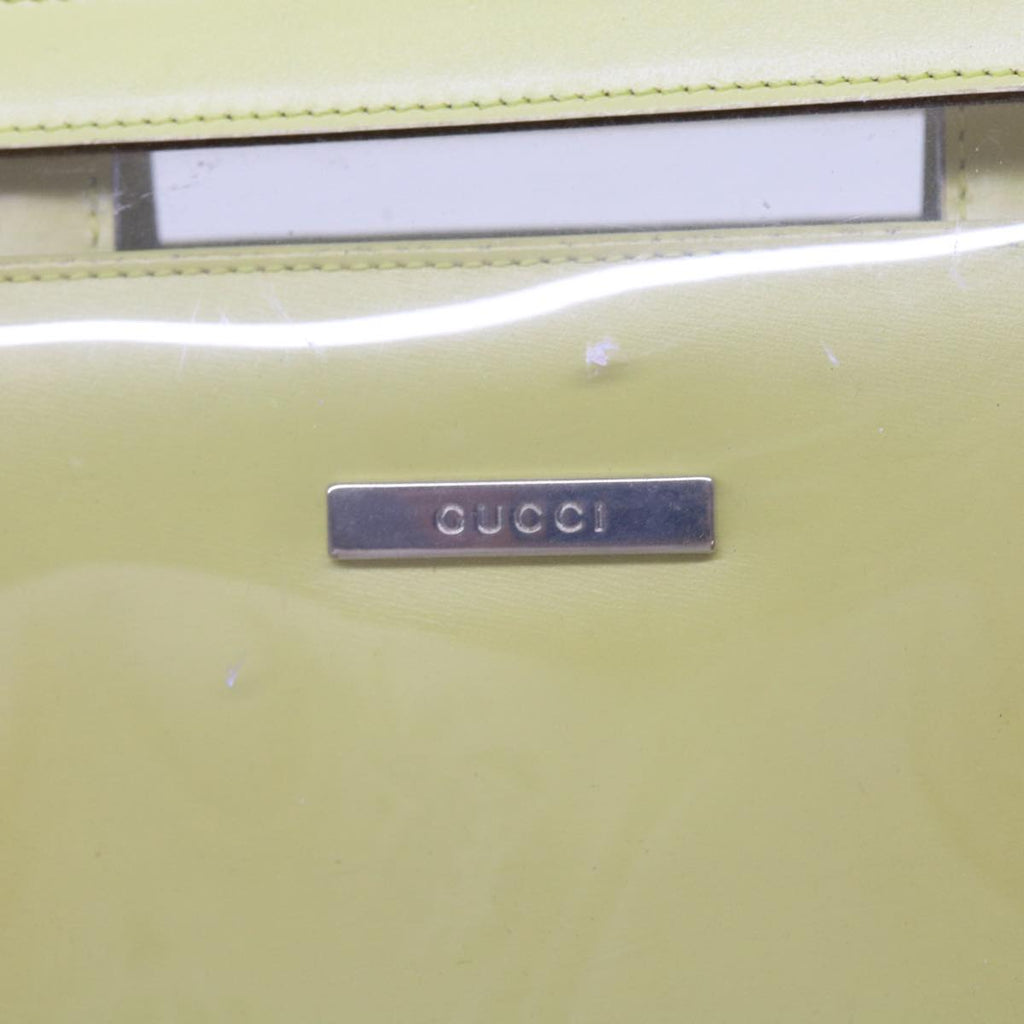 GUCCI Shoulder Bag Vinyl Yellow 001.2058.1773.5 54968