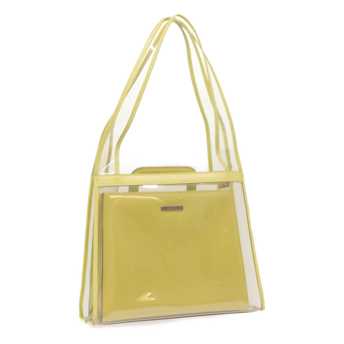 GUCCI Shoulder Bag Vinyl Yellow 001.2058.1773.5 54968