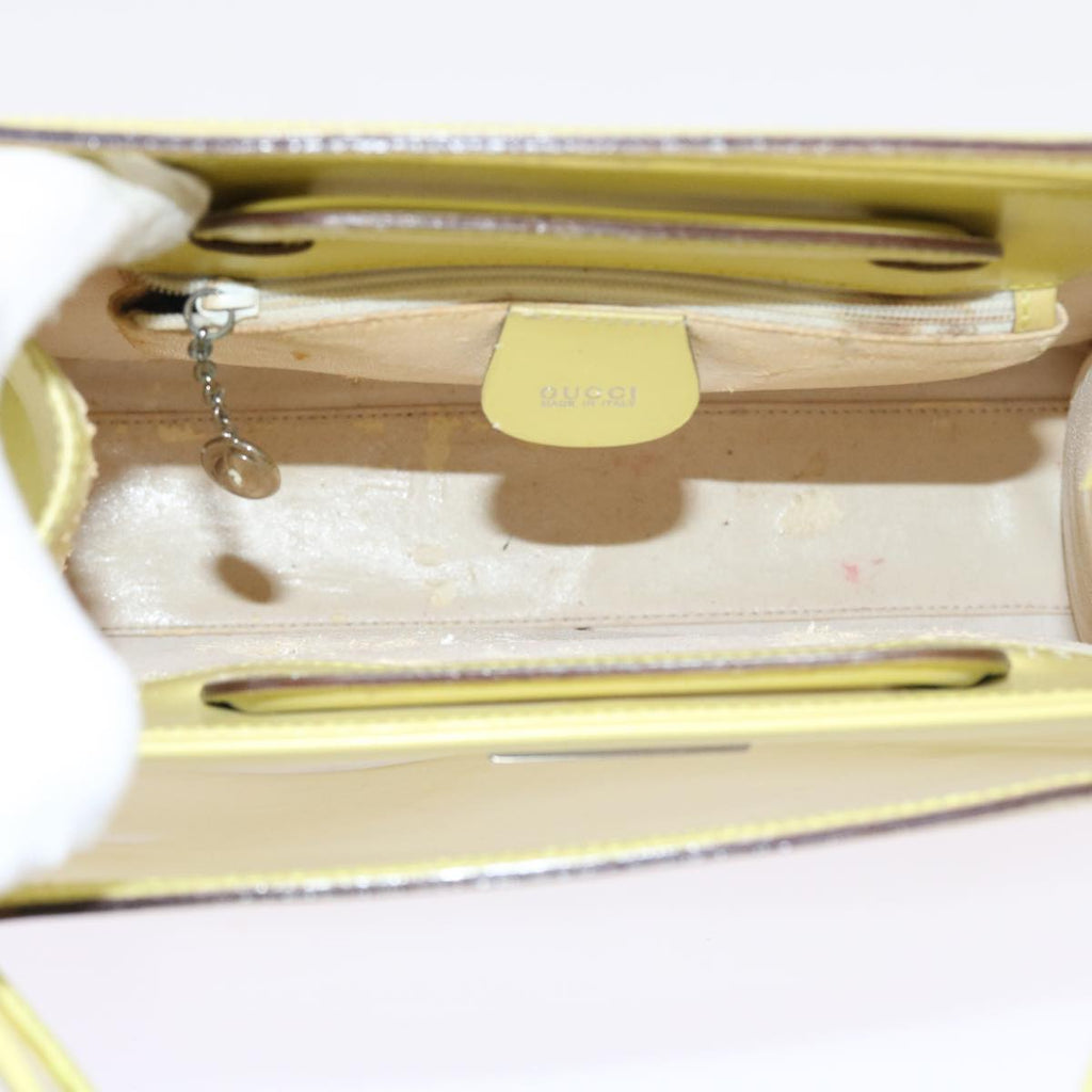 GUCCI Shoulder Bag Vinyl Yellow 001.2058.1773.5 54968