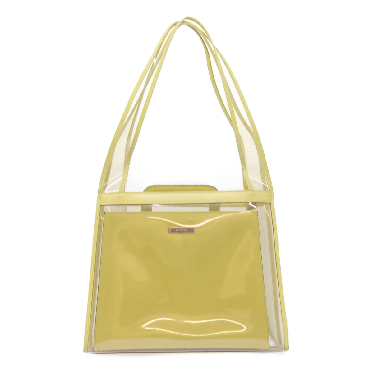 GUCCI Shoulder Bag Vinyl Yellow 001.2058.1773.5 54968