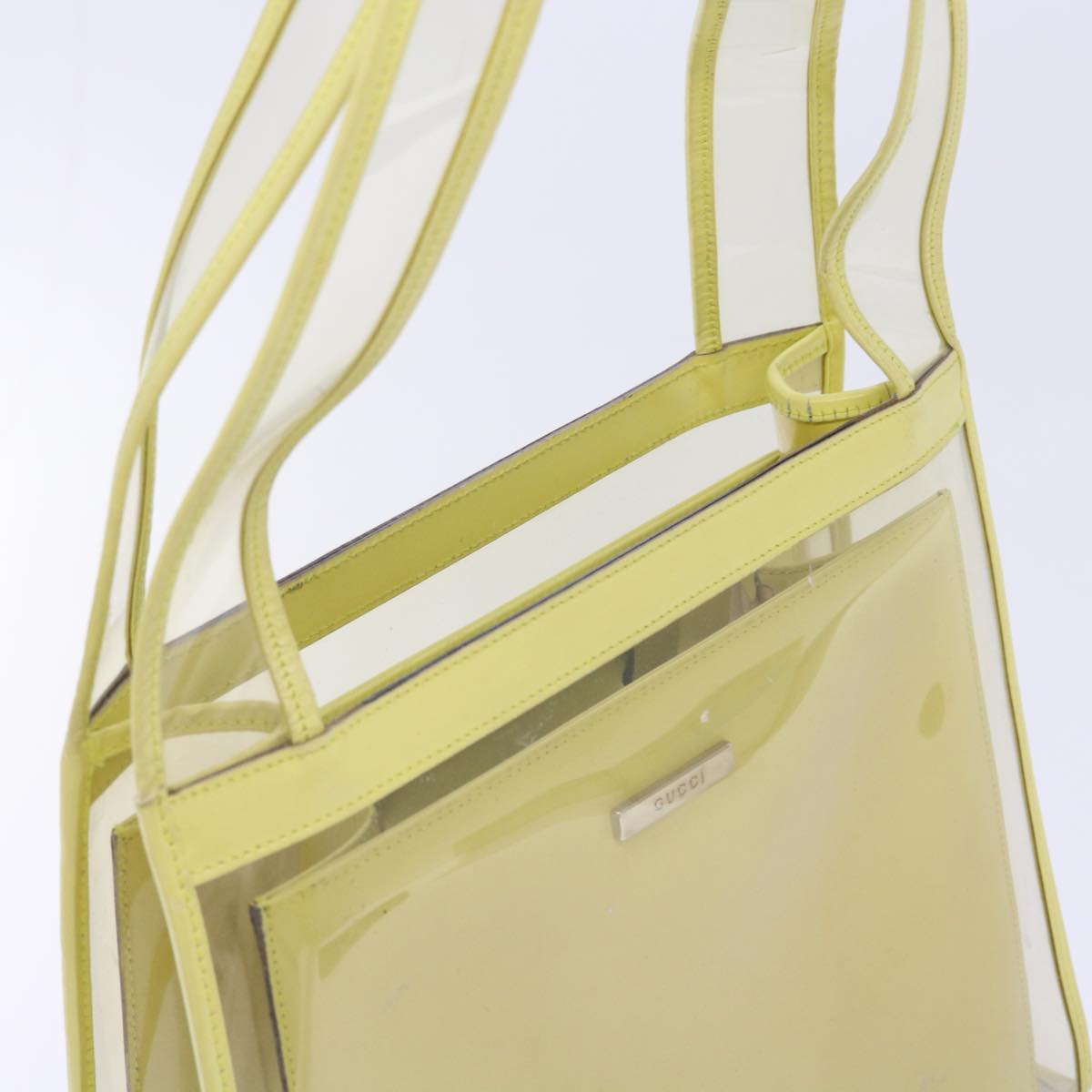 GUCCI Shoulder Bag Vinyl Yellow 001.2058.1773.5 54968