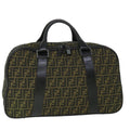 FENDI Zucca Canvas Boston Bag Brown 54989