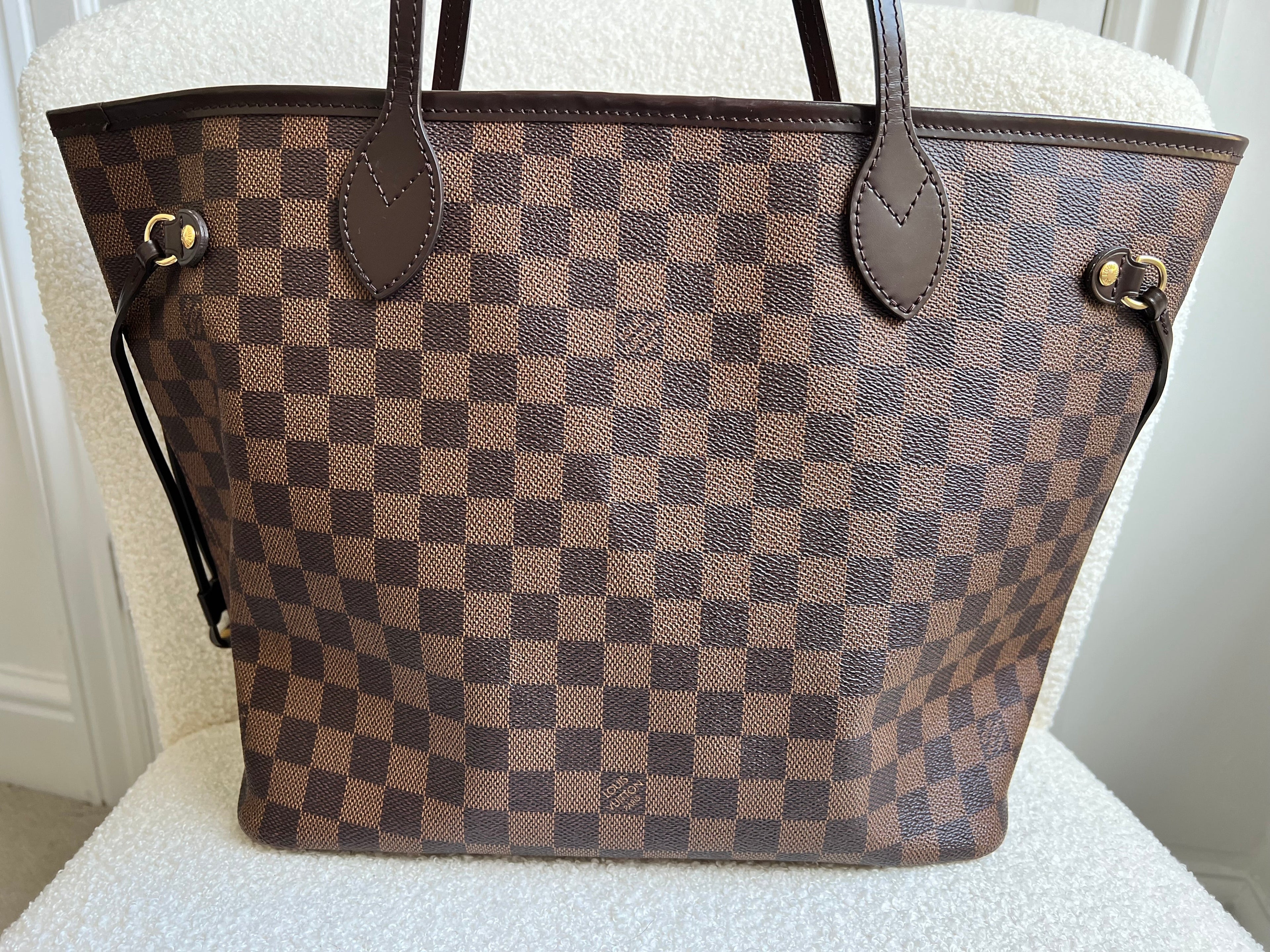 Louis Vuitton Neverfull MM Damier Ebene Rose Ballerine (RRP £1410)
