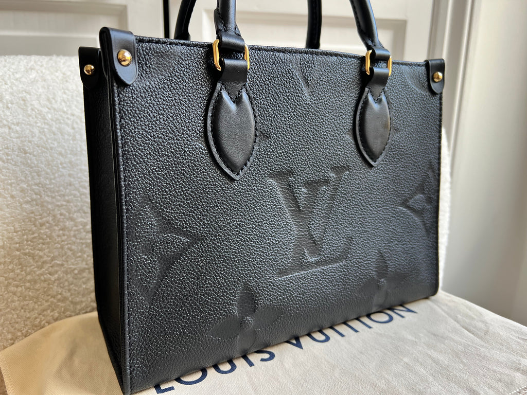 Louis Vuitton On the Go Black PM Empreinte (RRP £2,420)
