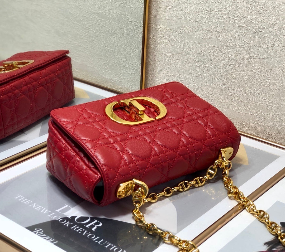 GLAMI Small Caro Bag Red For Women, WomenÃ¢â‚¬â„¢s Handbags, Shoulder Bags, Crossbody Bags 20cm/8in CD