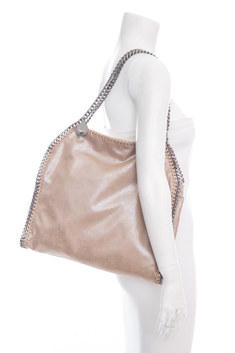 Stella McCartney Beige Shimmer Falabella Handbag