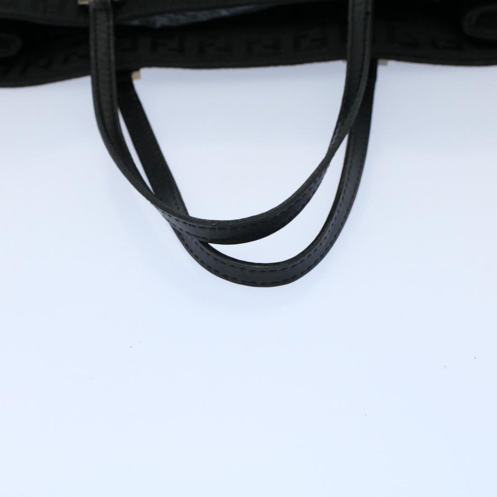 FENDI Zucchino Canvas Hand Bag Black 55024