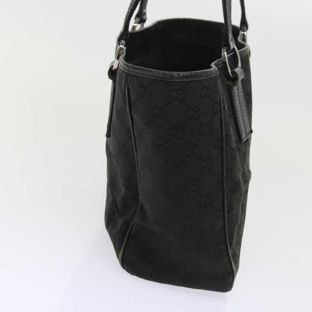 GUCCI GG Canvas Shoulder Bag Canvas PVC Leather 2Set Black Beige 55036