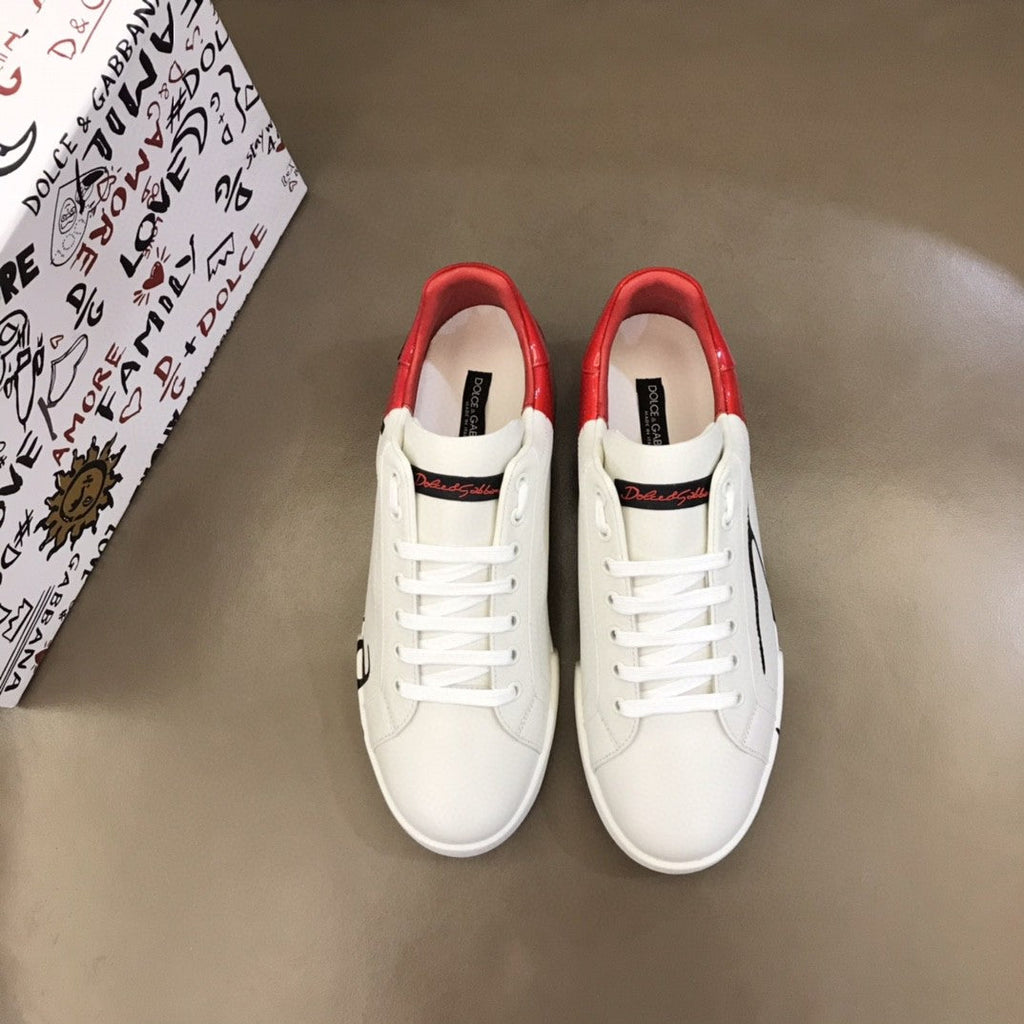 GLAMI Portofino Sneakers White/Red For Men GLAMI Shoes
