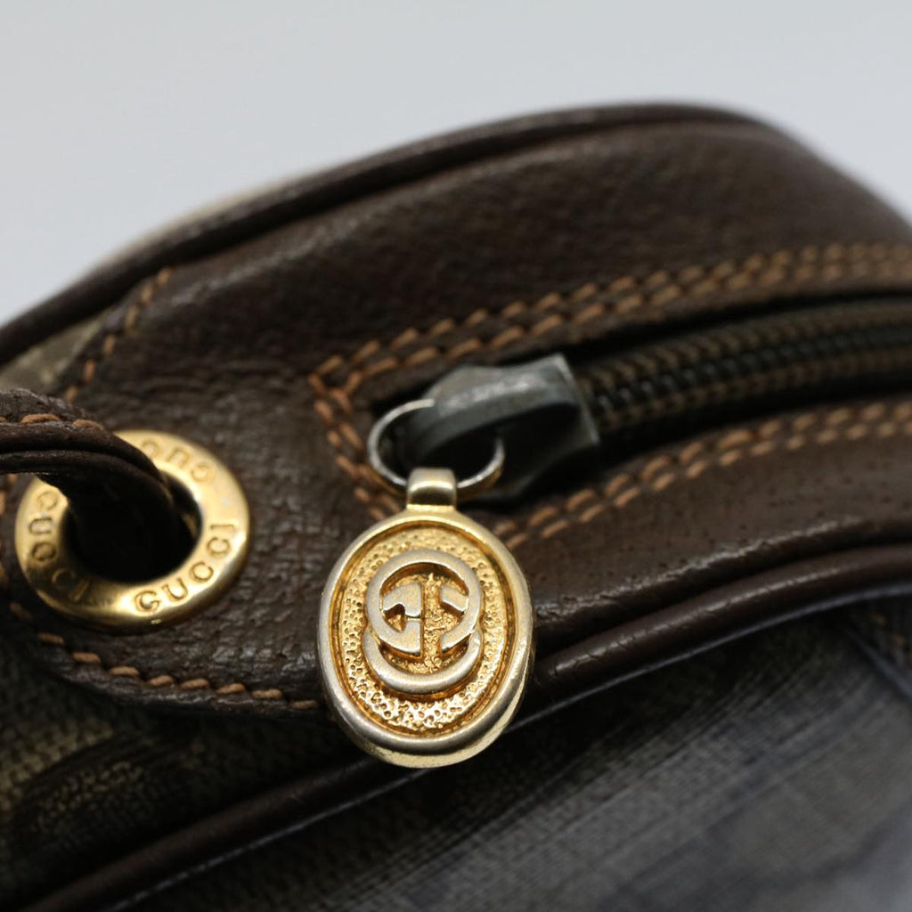 GUCCI GG Supreme Web Sherry Line Shoulder Bag Beige Red 156 02 066 55055