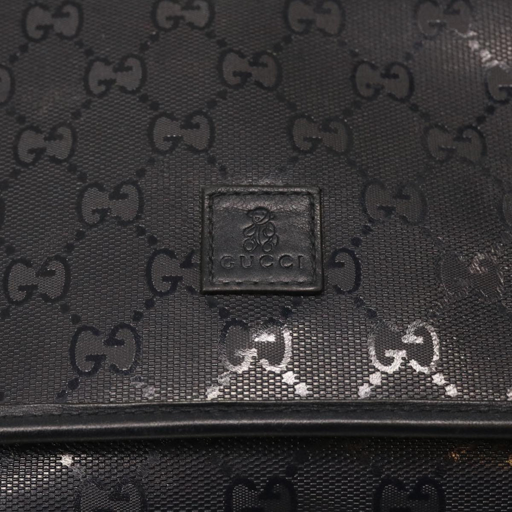 GUCCI GG implementation Sherry Line Shoulder Bag Black Navy 297559 55056