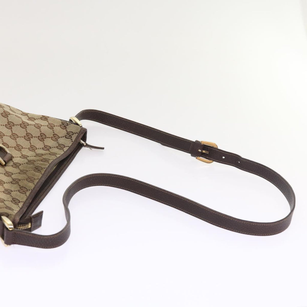GUCCI GG Canvas Shoulder Bag Beige 131326 55079