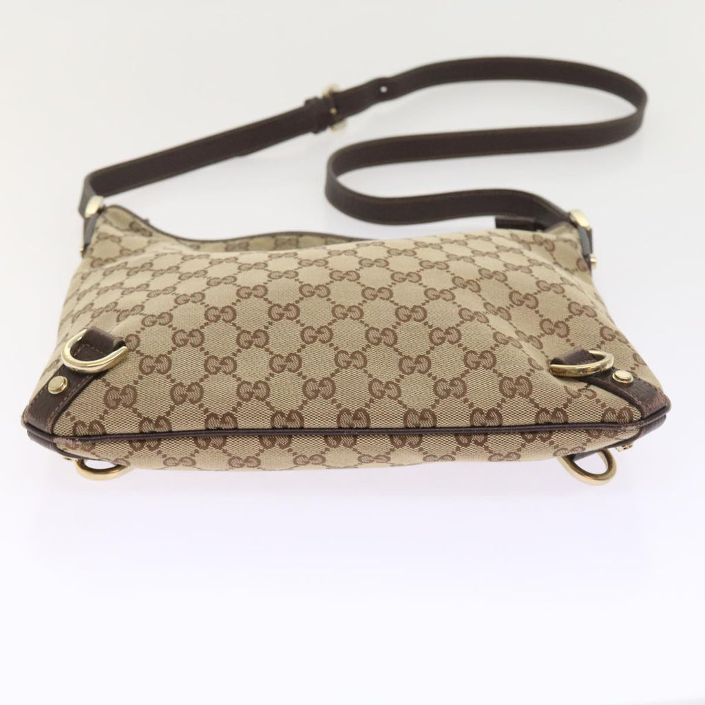GUCCI GG Canvas Shoulder Bag Beige 131326 55079