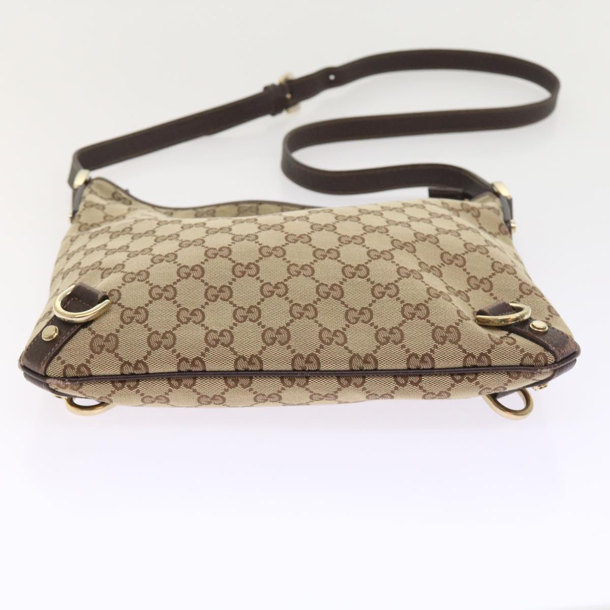 GUCCI GG Canvas Shoulder Bag Beige 131326 55079