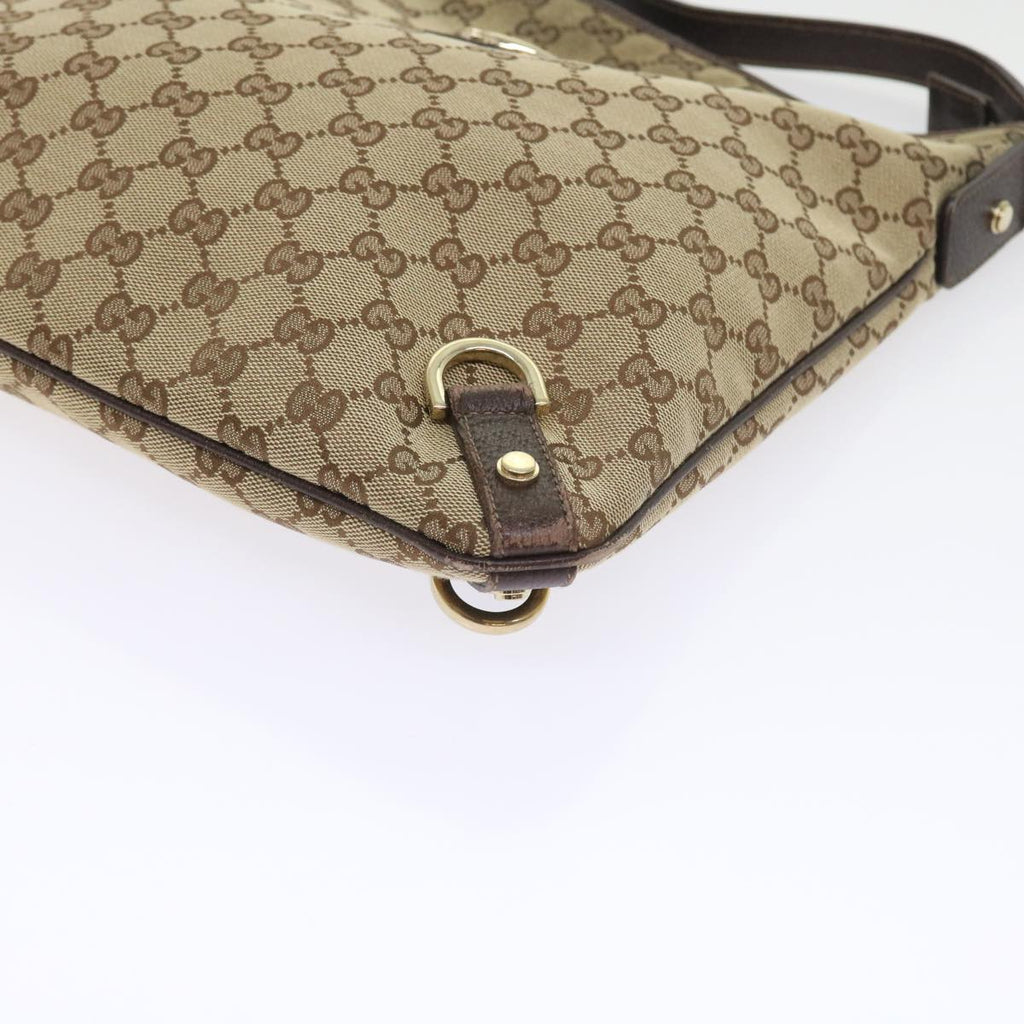 GUCCI GG Canvas Shoulder Bag Beige 131326 55079