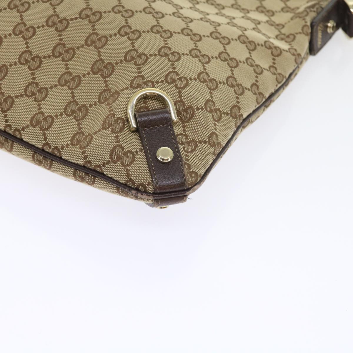 GUCCI GG Canvas Shoulder Bag Beige 131326 55079