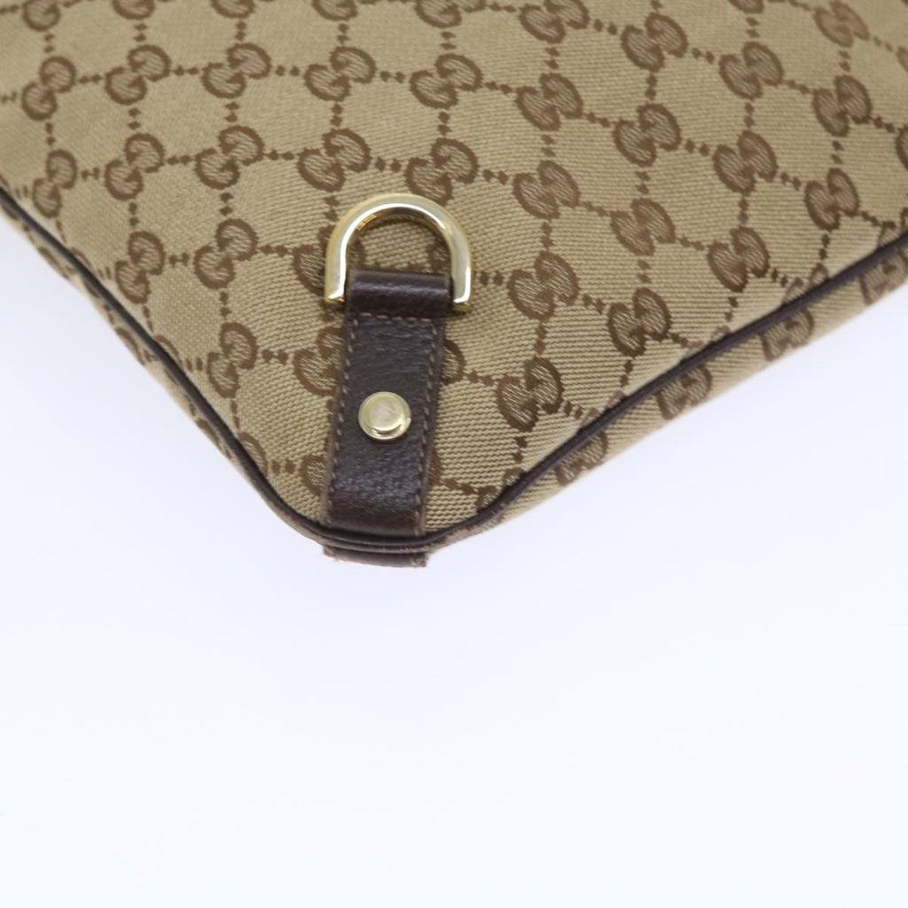 GUCCI GG Canvas Shoulder Bag Beige 131326 55079
