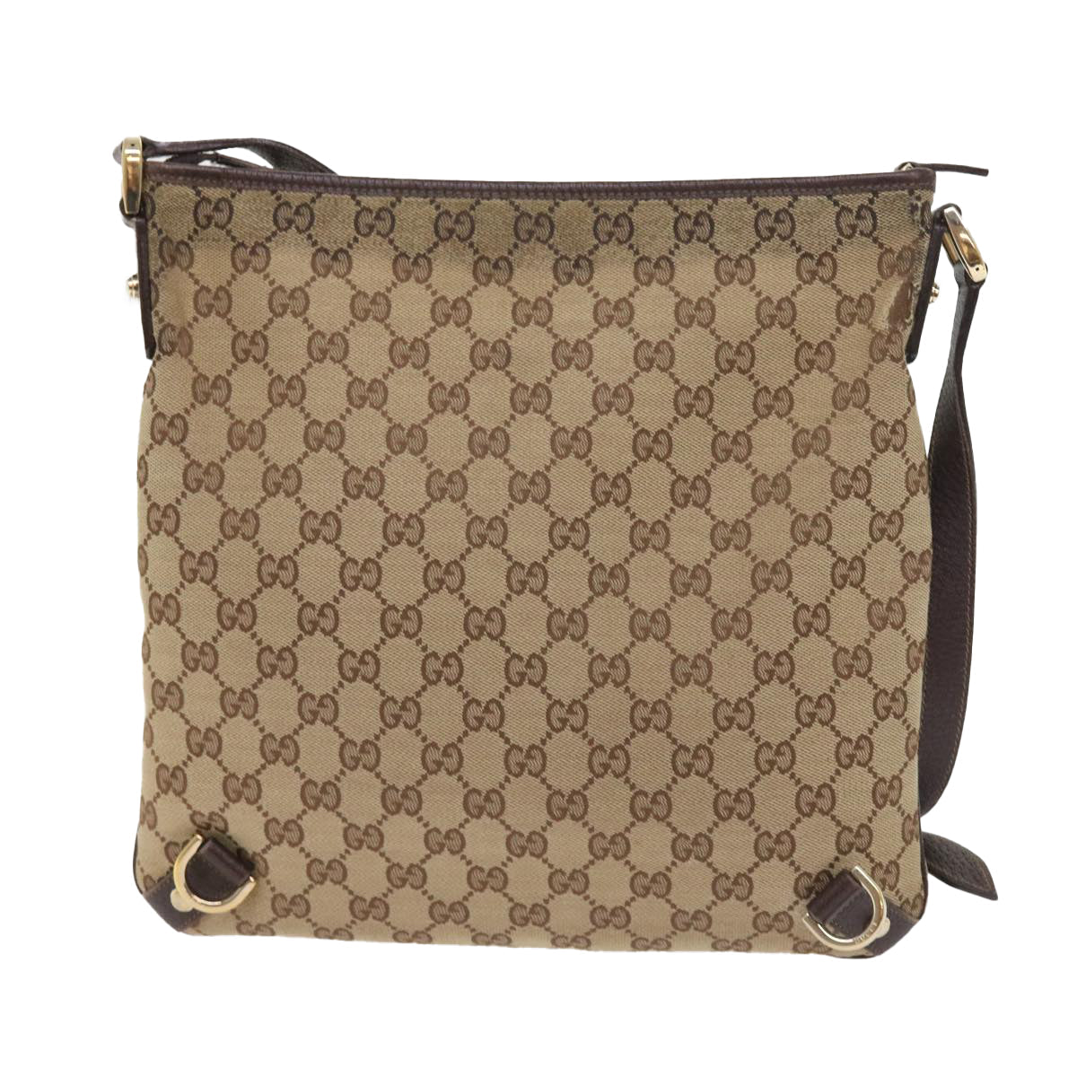 GUCCI GG Canvas Shoulder Bag Beige 131326 55079