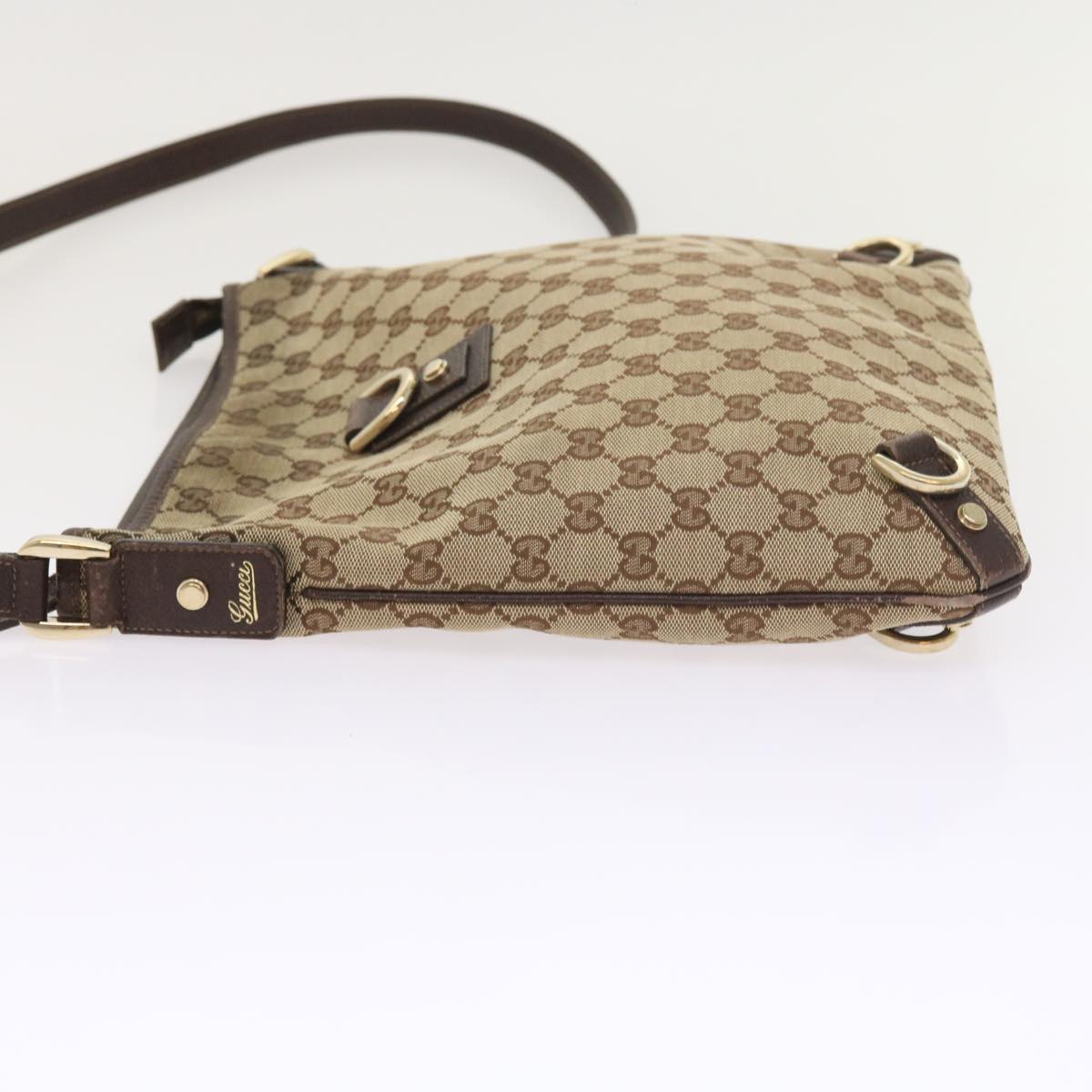 GUCCI GG Canvas Shoulder Bag Beige 131326 55079
