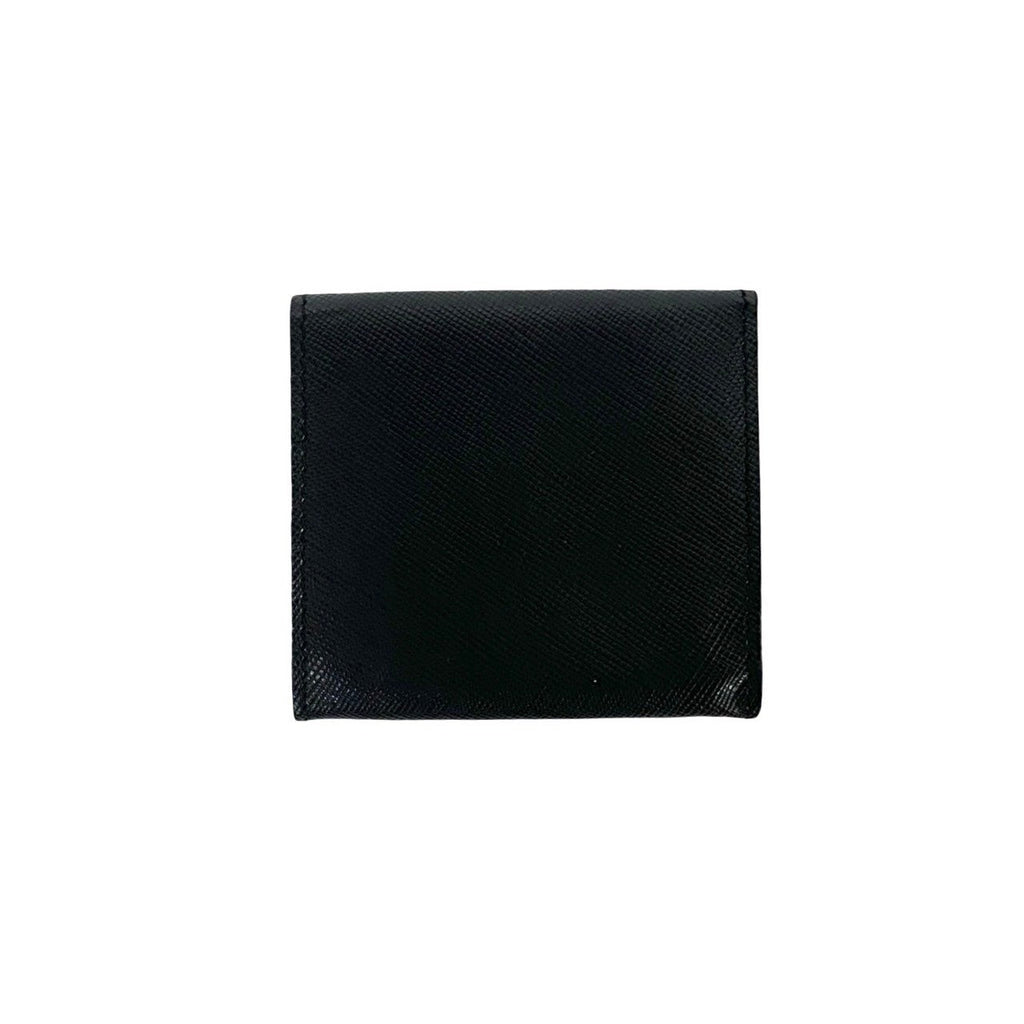 PRADA Coin case leather black Safiano